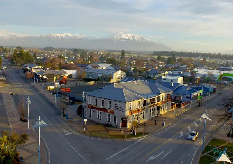 Methven is the main base where people stay when skiing Mt Hutt